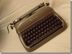 Máquina de escribir a punto de hacerse USB