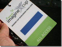 It's only a temporary badge, but it still gives me access everywhere, including the venue I'm visiting for tomorrow's teaser ;)