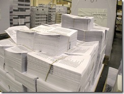 Stacks of paper