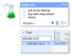 Tasks and Text Messages thanks to Gmail Labs